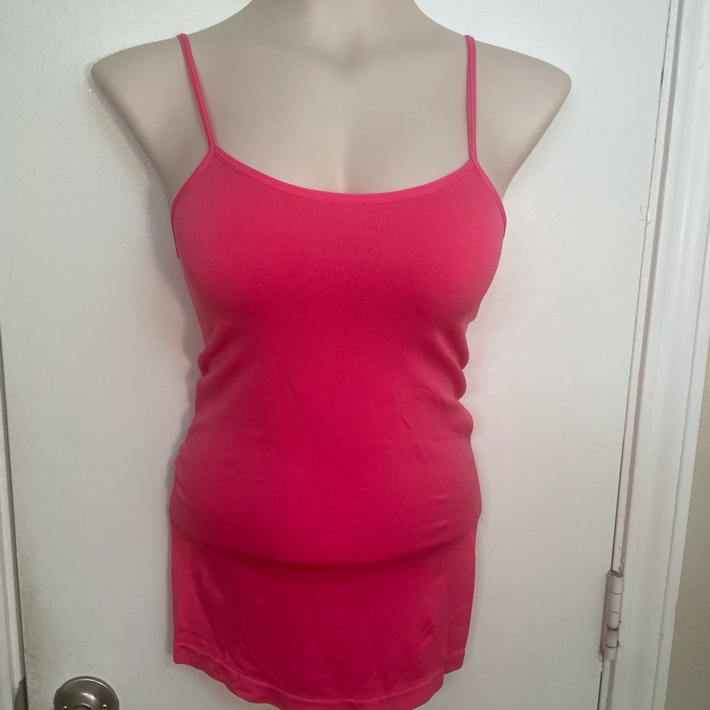 Women's Hot Pink Spaghetti Strap Camisole Top